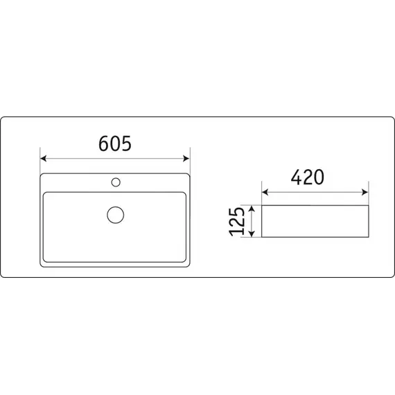 Раковина для ванной Ceramalux D1338