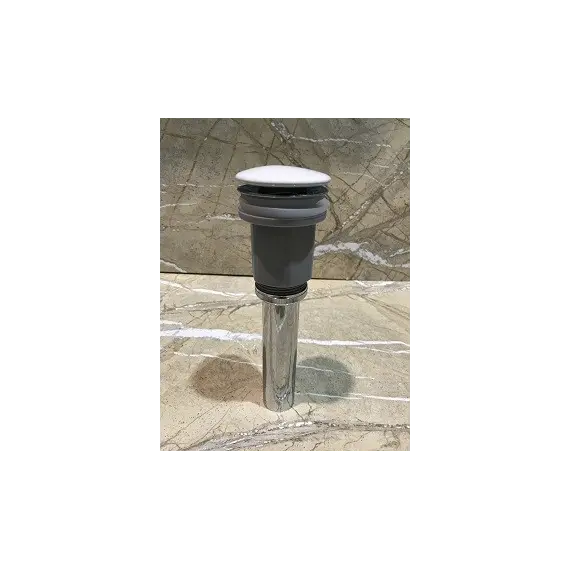 Донный клапан для раковины CeramaLux RD020 белый керамический универсальный