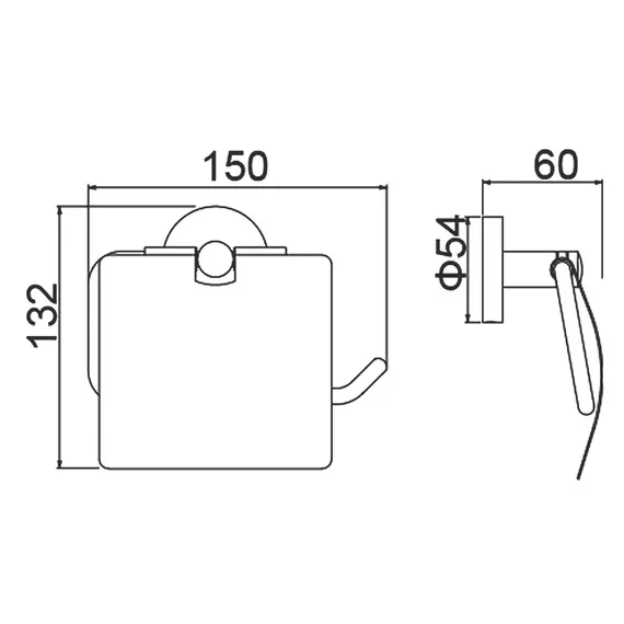 Бумагодержатель Timo Saona 13042