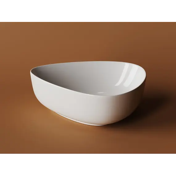 Умывальник чаша накладная прямоугольная со сливом переливом Element 600*380*140мм CN5026