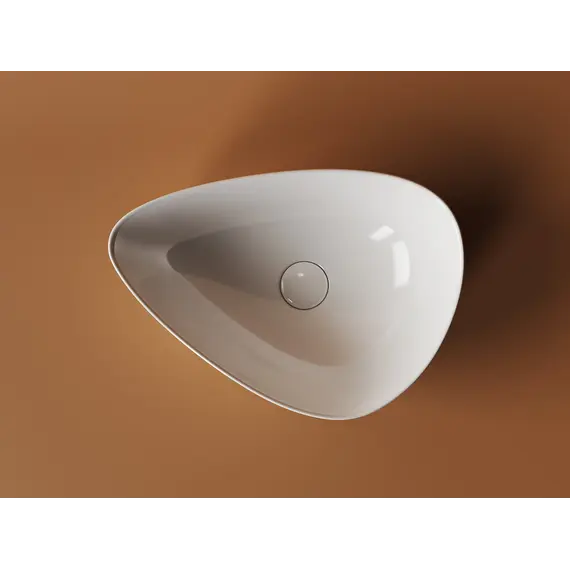 Умывальник чаша накладная прямоугольная со сливом переливом Element 600*380*140мм CN5026