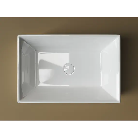Умывальник чаша накладная прямоугольная Element 590*390*160мм CN5013