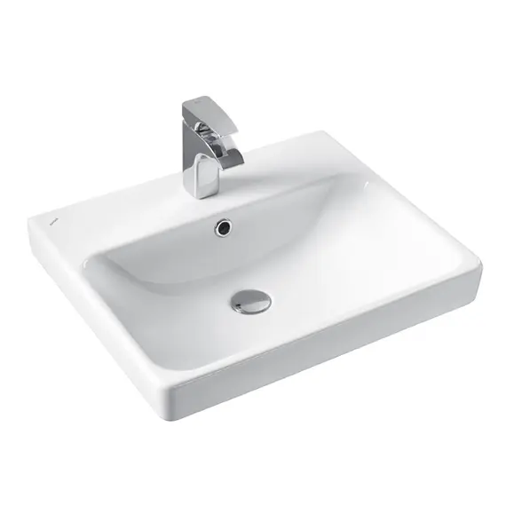 Тумба-умывальник Comforty  Вена 45/55/70  дуб дымчатый с раковиной Адриана