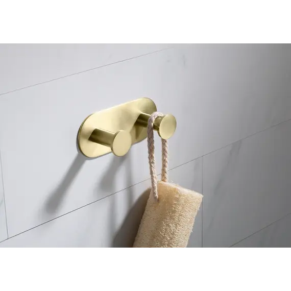 Вешалка-2 крючка Timo Saona 13014/17 золото матовое