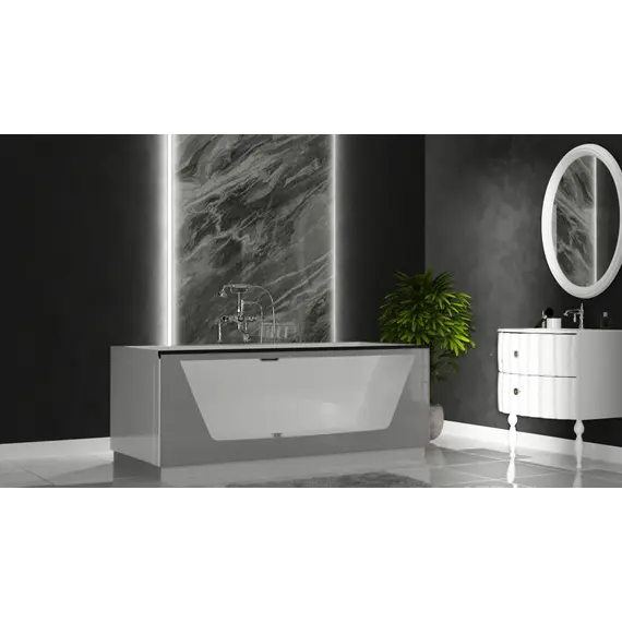 Ванна AIMA NEO 170*75 1 стекло (принт бетон)