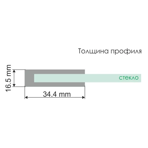 Berkel 48P01-80 BLACK Fixed Стеклянная шторка на ванну
