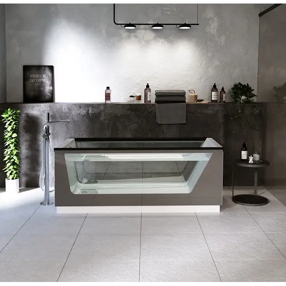 Ванна  AIMA NEO 170*75 2 стекла (принт бетон)