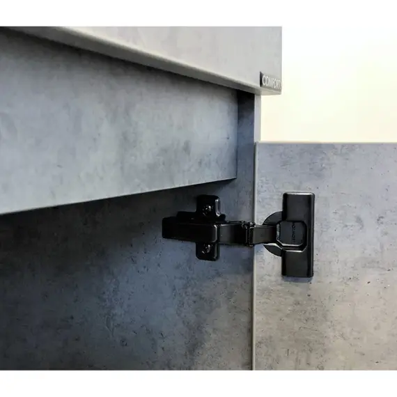 COMFORTY. Тумба-умывальник "Осло-70ПД" бетон светлый с раковиной COMO 70