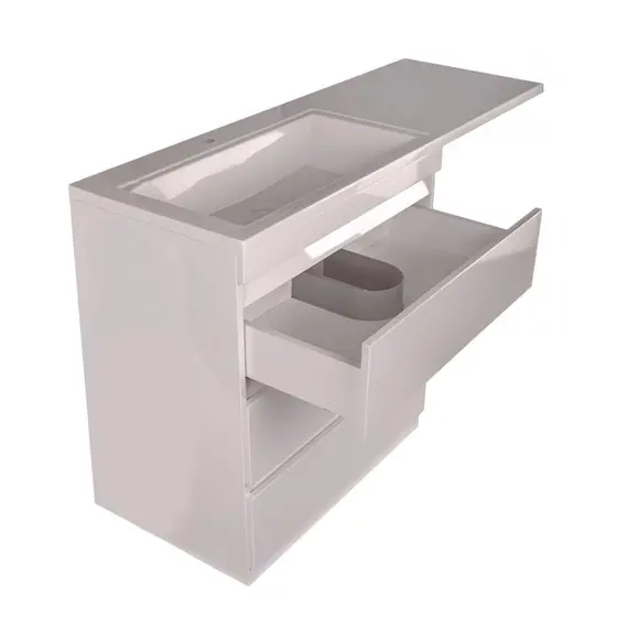 Тумба напольная 3 ящика с раковиной Style Line  Даллас  левая/правая