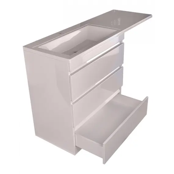 Тумба напольная 3 ящика с раковиной Style Line  Даллас  левая/правая