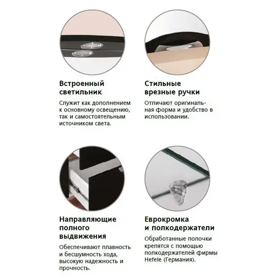 Зеркальный шкаф Style Line Жасмин