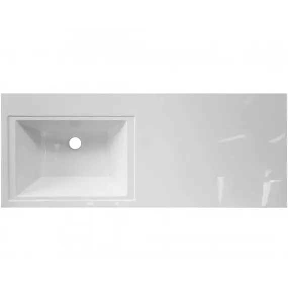 Тумба напольная Style Line ВаЛеРо 60см с раковиной под стиральную машину 120см, Люкс белая, PLUS