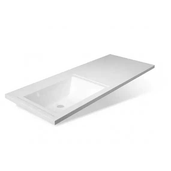 Тумба напольная Style Line ВаЛеРо 60см с раковиной под стиральную машину 120см, Люкс белая, PLUS