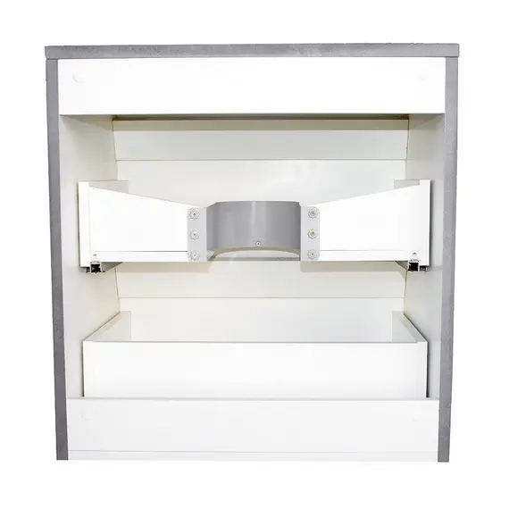 Тумба подвесная со столешницей МДФ Style Line Атлантика бетон темный