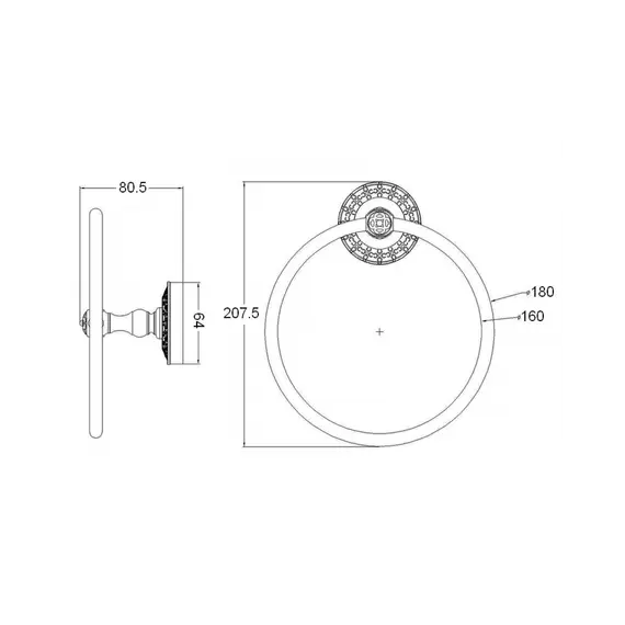 Bronze De Luxe Держатель полотенца