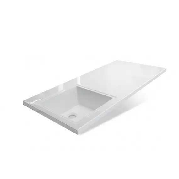 Тумба подвесная Style Line с раковиной  Даллас Люкс белая, PLUS