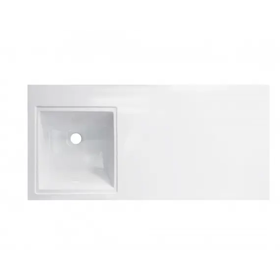 Тумба подвесная Style Line с раковиной  Даллас Люкс белая, PLUS