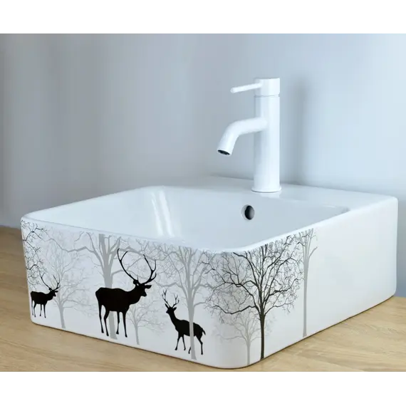 Смеситель однорычажный на раковину Bronze De Luxe