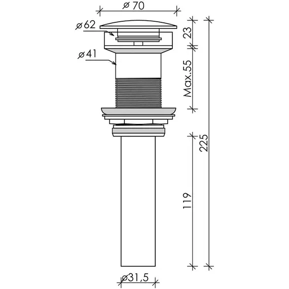 Донный клапан CN2000MW
