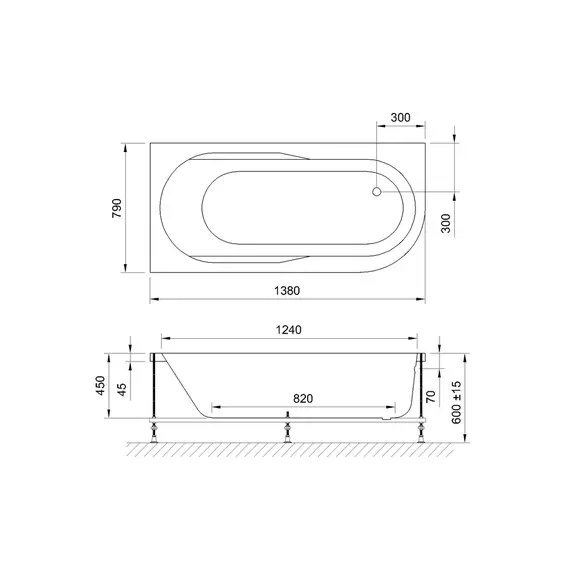 Акриловая ванна Royal Bath  AZUR
