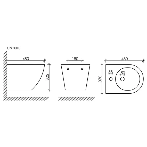 Подвесное биде CN3010