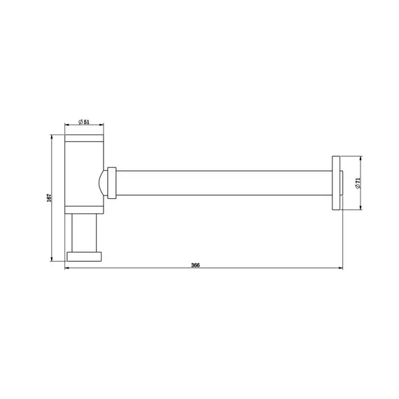 Bronze De Luxe Сифон для раковины
