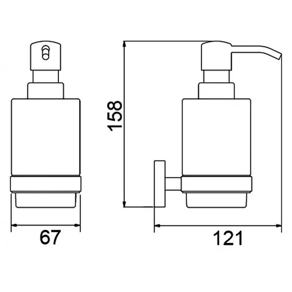 Дозатор Timo Saona 13039/03 черный