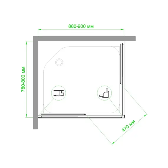 Душевой уголок Royal Bath RB HPD RB HP прямоугольный