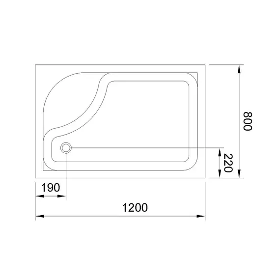 Душевой поддон Royal Bath  RB прямоугольный высокий