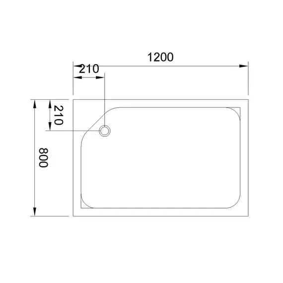 Душевой поддон Royal Bath  RB 8120HP прямоугольный