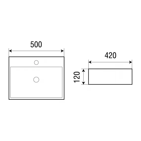 Раковина подвесная WeltWasser ELBACH 21735