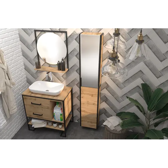 Зеркало круглое 1Marka GRUNGE LOFT 60П