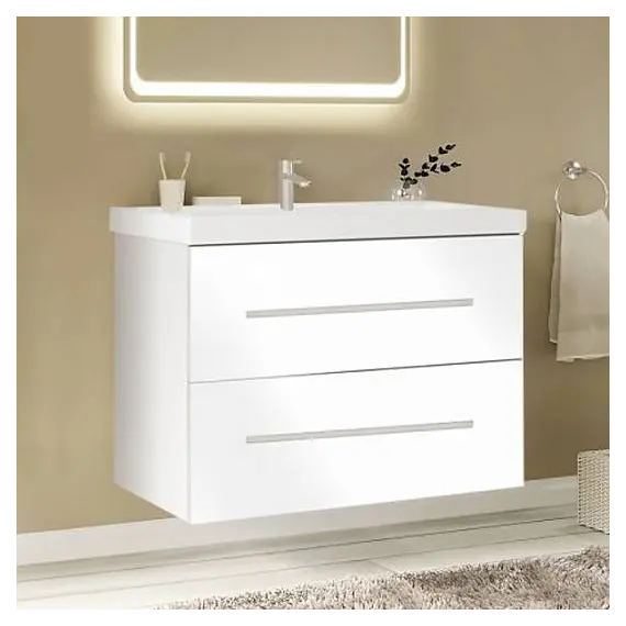 Тумба подвесная 1 Marka с 2 ящиками, ручки рейлинг