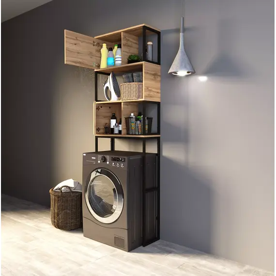 Шкаф 1Marka Grunge Loft 200*66, дуб вотан