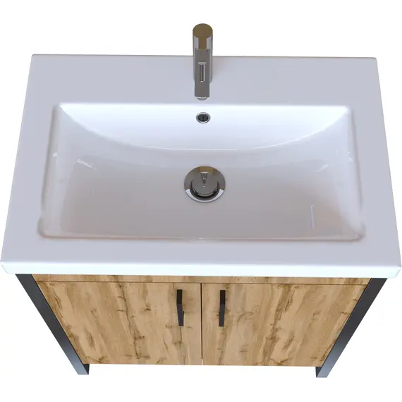 Тумба без раковины 1Marka Grunge Loft 70Н 2двери , дуб вотан