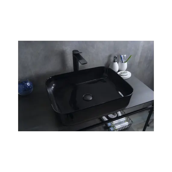Накладная раковина для ванной Gid BL1304 черная глянцевая