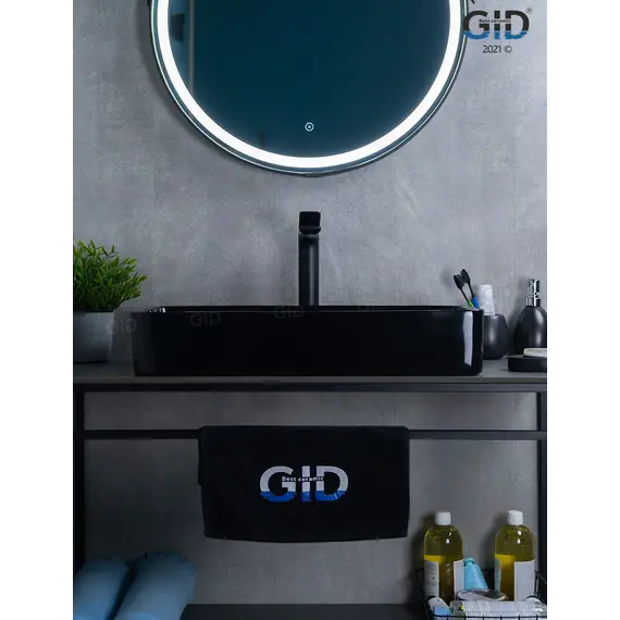 Накладная раковина для ванной Gid BL9396 черная глянцевая