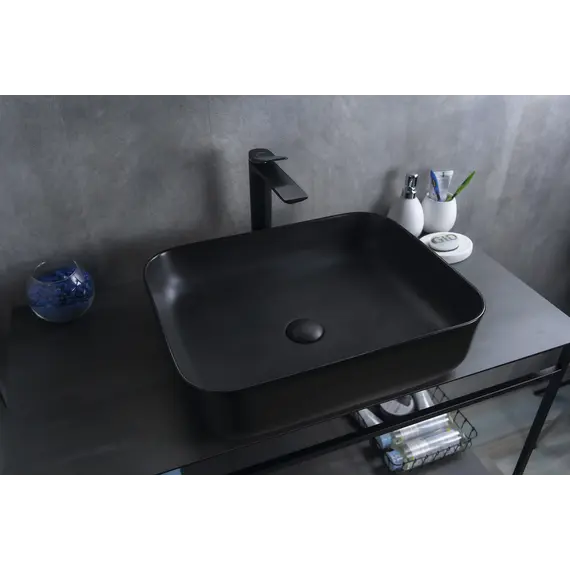 Накладная раковина для ванной Gid Bm1304 черная матовая