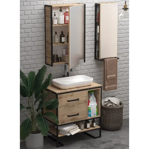 Зеркало-шкаф 1Marka GRUNGE LOFT 60П 1д