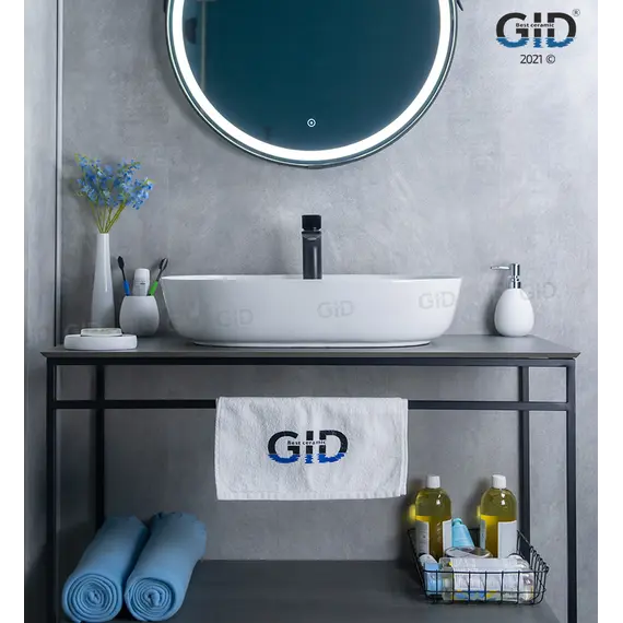 Накладная белая раковина для ванной Gid D1346