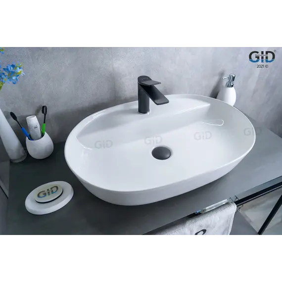 Накладная белая раковина для ванной Gid D1346