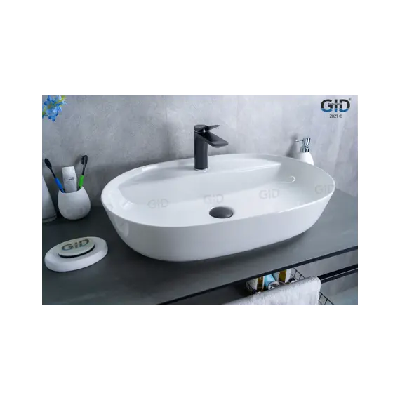 Накладная белая раковина для ванной Gid D1346