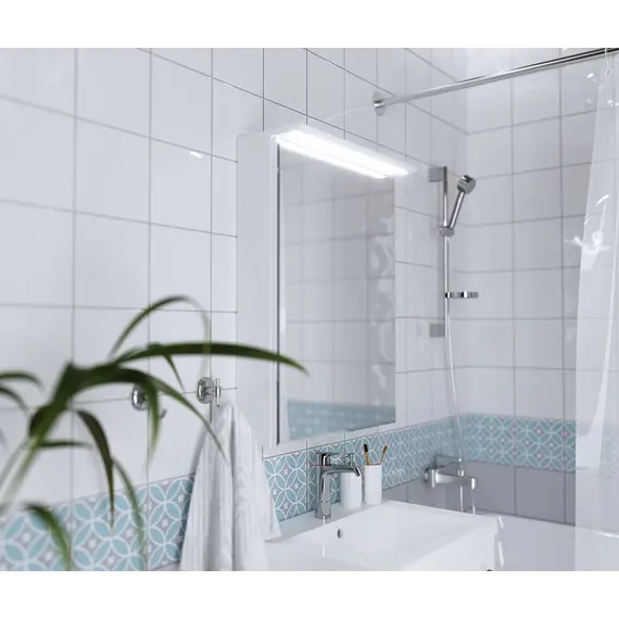 Зеркало-шкаф 1Marka Соната 60 1д с подсветкой, белый глянец