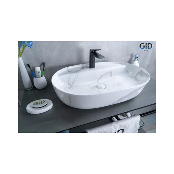 Накладная раковина для ванной Gid Mnc346C под камень