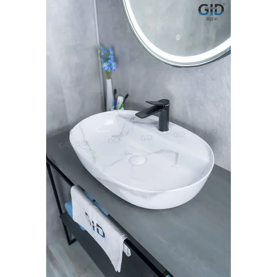 Накладная раковина для ванной Gid Mnc346C под камень