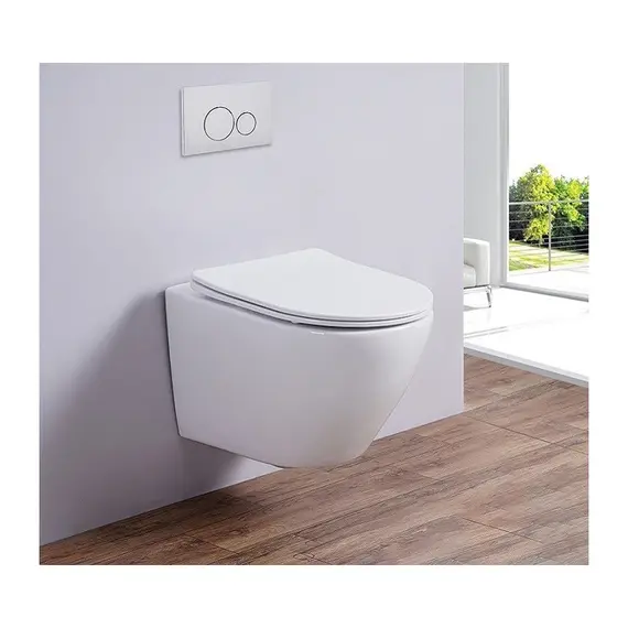 Унитаз подвесной ESBANO AMAPOLA (Matt White) 530x365x370