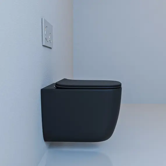 Унитаз подвесной ESBANO GARANT (Matt Black) 510x350x360