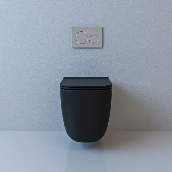 Унитаз подвесной ESBANO GARANT (Matt Black) 510x350x360