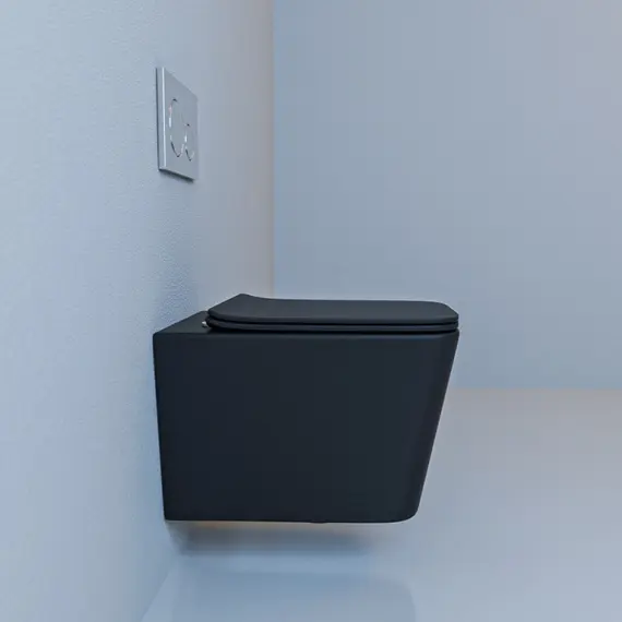 Унитаз подвесной ESBANO GARTEZ (Matt Black) 510x345x340