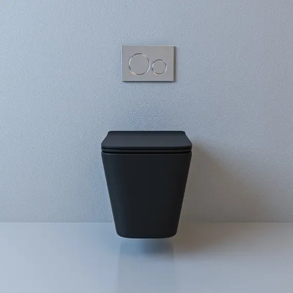 Унитаз подвесной ESBANO GARTEZ (Matt Black) 510x345x340